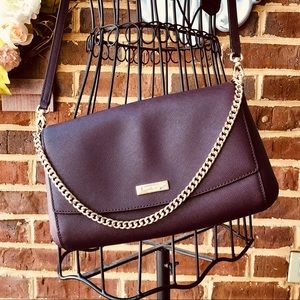 Kate Spade: “Greer” crossbody in plum NWOT